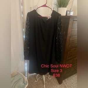 Chic Soul - Enchant My Dreams Dress - Black